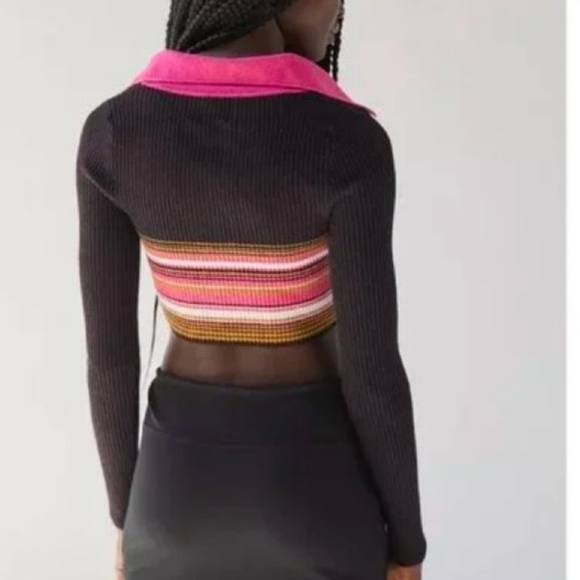 BDG Sky Cropped Polo Sweater Size M - Picture 13 of 13